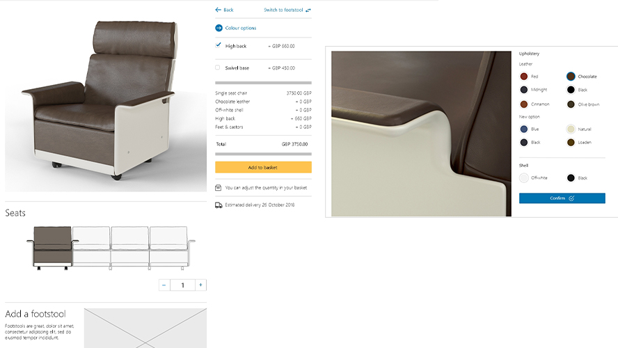 Mockup of desktop modal design Mockup of desktop modal design