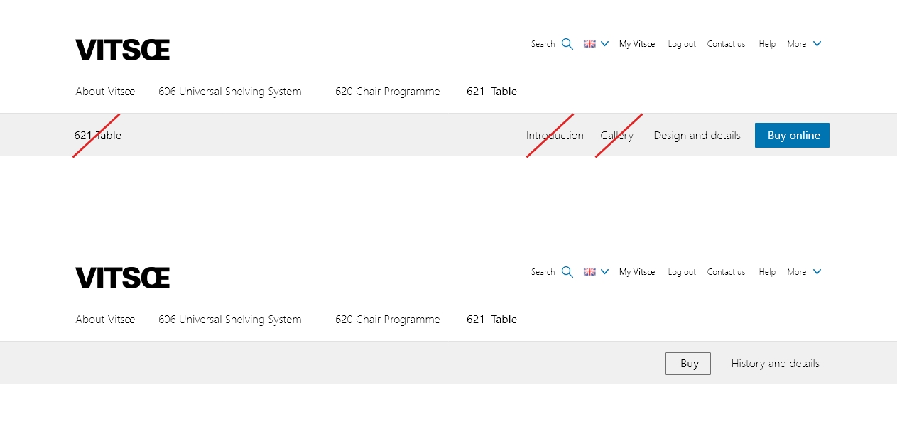 Page structure changes